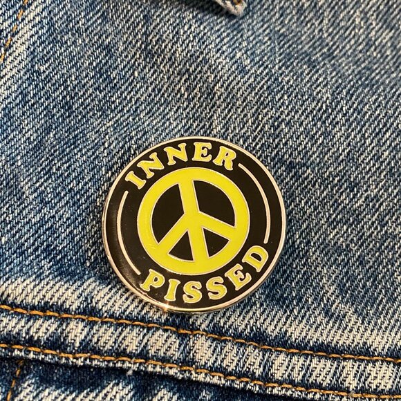 Artisan Other - GLOW IN THE DARK 'INNER PISSED' PIN LOCAL ARTIST artisan hard enamel